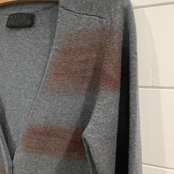 Peter Pilotto | Cardigan Sweater Wool Mixed Print V Neck- size XS Small - Picture 3 of 9